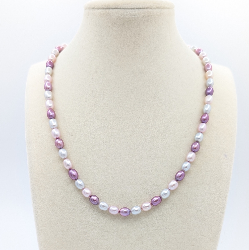 Imperial Pearl Syndicate 925 18" Multicolor Cultured Pearl Necklace